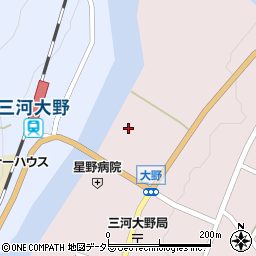 愛知県新城市大野上野87周辺の地図