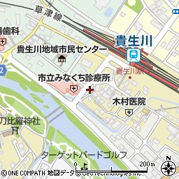 クオール薬局貴生川店周辺の地図