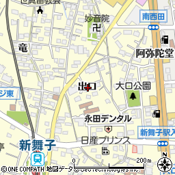 愛知県知多市新舞子出口周辺の地図