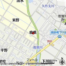愛知県岡崎市東本郷町鹿乗周辺の地図