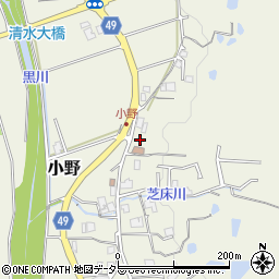 兵庫県三田市小野305周辺の地図