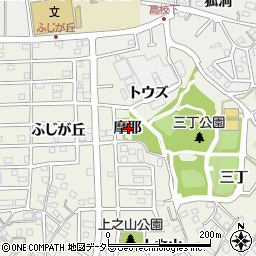 愛知県知多郡東浦町藤江摩耶周辺の地図