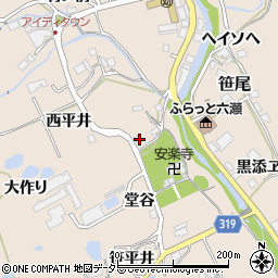兵庫県川辺郡猪名川町笹尾堂谷周辺の地図