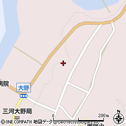愛知県新城市大野上野44周辺の地図