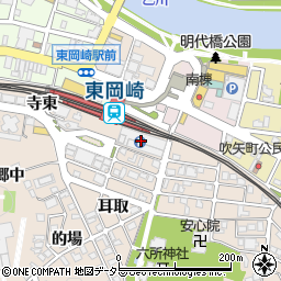 名鉄協商東岡崎ＰＢ駐車場周辺の地図
