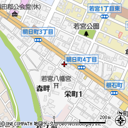 愛知県岡崎市朝日町2丁目7周辺の地図