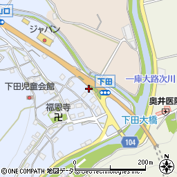 大阪府豊能郡能勢町下田208周辺の地図