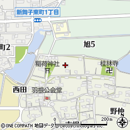愛知県知多市金沢稲荷山周辺の地図
