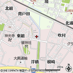愛知県安城市上条町周辺の地図