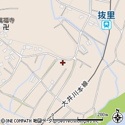 静岡県島田市川根町抜里773周辺の地図