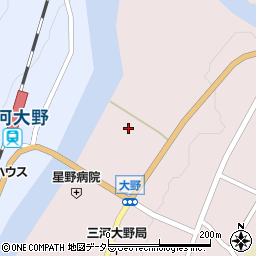 愛知県新城市大野上野78周辺の地図