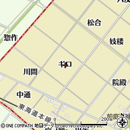 愛知県岡崎市新堀町ギロ周辺の地図