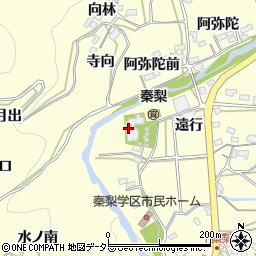 愛知県岡崎市秦梨町遠行23周辺の地図