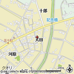 愛知県安城市福釜町犬田周辺の地図