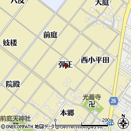 愛知県岡崎市新堀町弾正周辺の地図