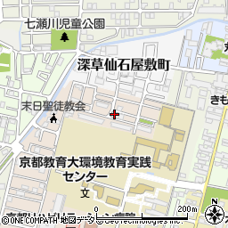 京都府京都市伏見区深草越後屋敷町62-2周辺の地図