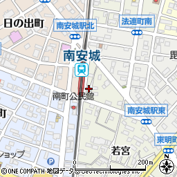 愛知県安城市安城町的場46-1周辺の地図