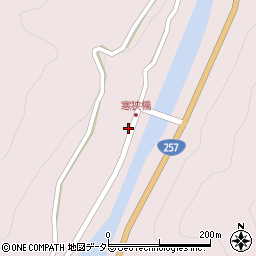 愛知県新城市横川東ノ前周辺の地図