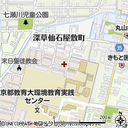 京都府京都市伏見区深草越後屋敷町62-36周辺の地図