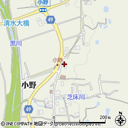 兵庫県三田市小野608周辺の地図
