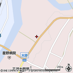 愛知県新城市大野上野47周辺の地図