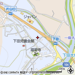 大阪府豊能郡能勢町下田144周辺の地図