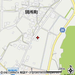 兵庫県加西市別所町334周辺の地図