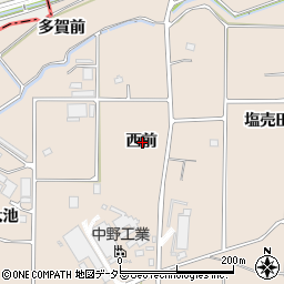 愛知県知多郡阿久比町草木西前周辺の地図