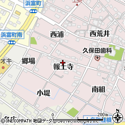 愛知県安城市上条町報土寺周辺の地図
