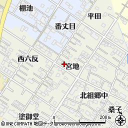 愛知県岡崎市大和町宮地39周辺の地図