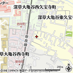 京都府京都市伏見区深草大亀谷大谷町3-6周辺の地図