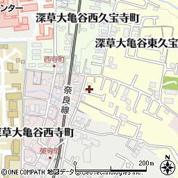 京都府京都市伏見区深草大亀谷大谷町3-5周辺の地図