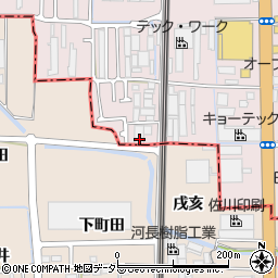 京都府京都市南区久世殿城町321周辺の地図