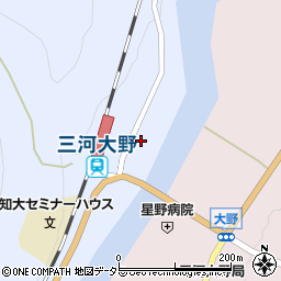 愛知県新城市富栄橋爪周辺の地図