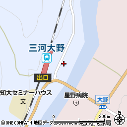 愛知県新城市富栄（橋爪）周辺の地図