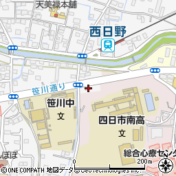 コスモスアカデミー四日市笹川校周辺の地図
