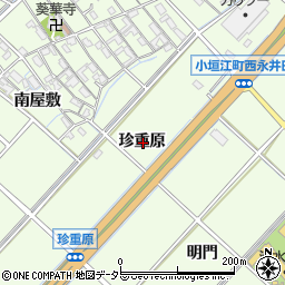 愛知県刈谷市小垣江町珍重原周辺の地図