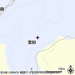 愛知県岡崎市才栗町栗田周辺の地図
