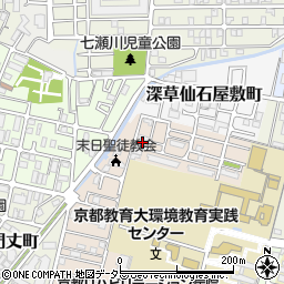京都府京都市伏見区深草越後屋敷町62周辺の地図