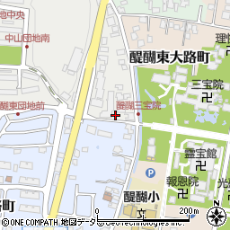 京都府京都市伏見区醍醐中山町23周辺の地図