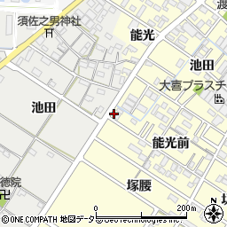 愛知県岡崎市渡町能光前38周辺の地図
