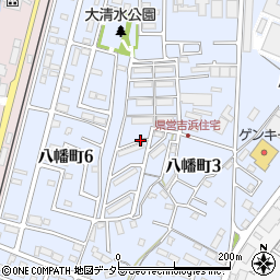 愛知県高浜市八幡町3丁目1周辺の地図