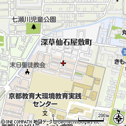 京都府京都市伏見区深草越後屋敷町62-29周辺の地図