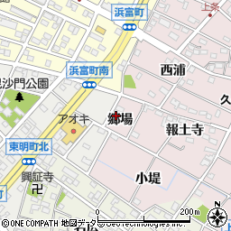 愛知県安城市上条町（郷場）周辺の地図