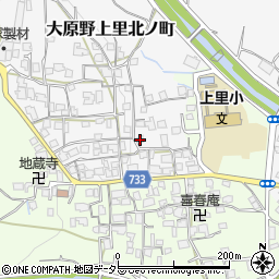 京都市　公設民営児童館上里児童館周辺の地図