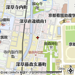 京都府京都市伏見区深草十九軒町539周辺の地図