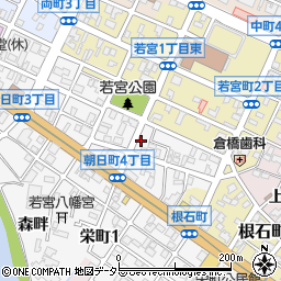 愛知県岡崎市朝日町4丁目68周辺の地図