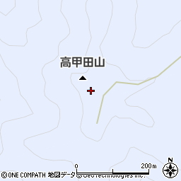 高甲田山周辺の地図