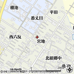 愛知県岡崎市大和町宮地38周辺の地図