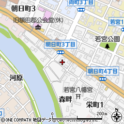ホリデー車検・岡崎中央周辺の地図